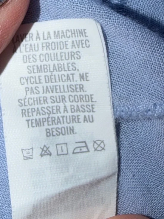 NWT aerie Light Blue Eyelet Tie-Front Camisole - Picture 6 of 6